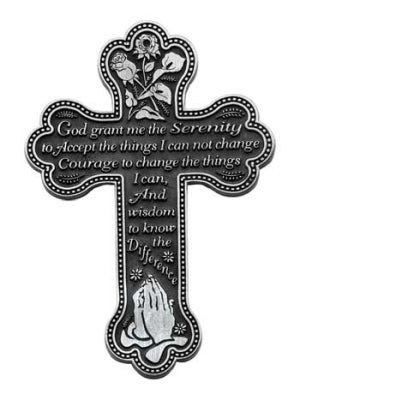 Serenity Prayer Message Wall Cross