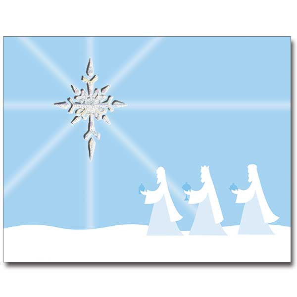 Three Magi With Star Christmas Petite Note