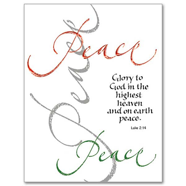 Peace (Glory To God In The Highest) Christmas Petite Note