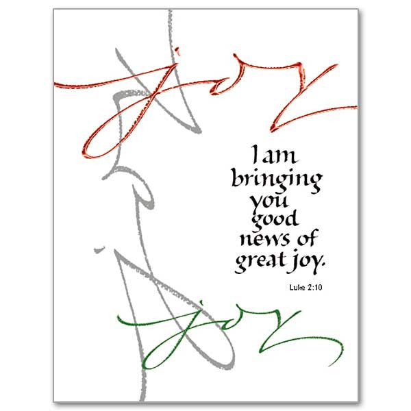 Joy (I Am Bringing You Good News) Christmas Petite Note