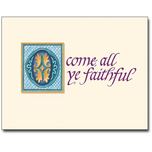 O Come All Ye Faithful Christmas Petite Note