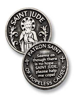 Ficha de bolsillo de St. Jude Patron Saint Of Hopeless Causes