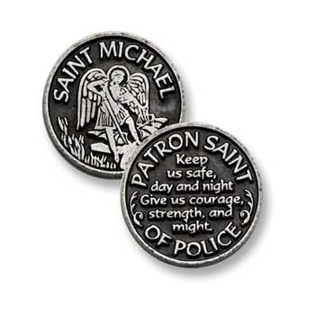 St. Michael Patron Saint Of Police Pocket Token