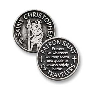 St. Christopher Patron Saint Of Travelers Pocket Token