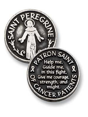 St. Peregrine Patron Saint Of Cancer Patients Pocket Token