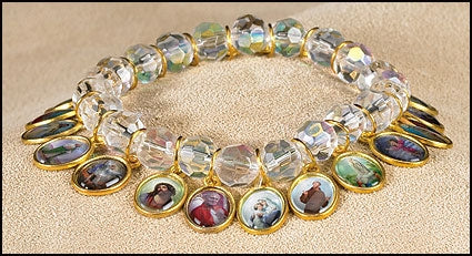8mm Crystal Saints Bracelet