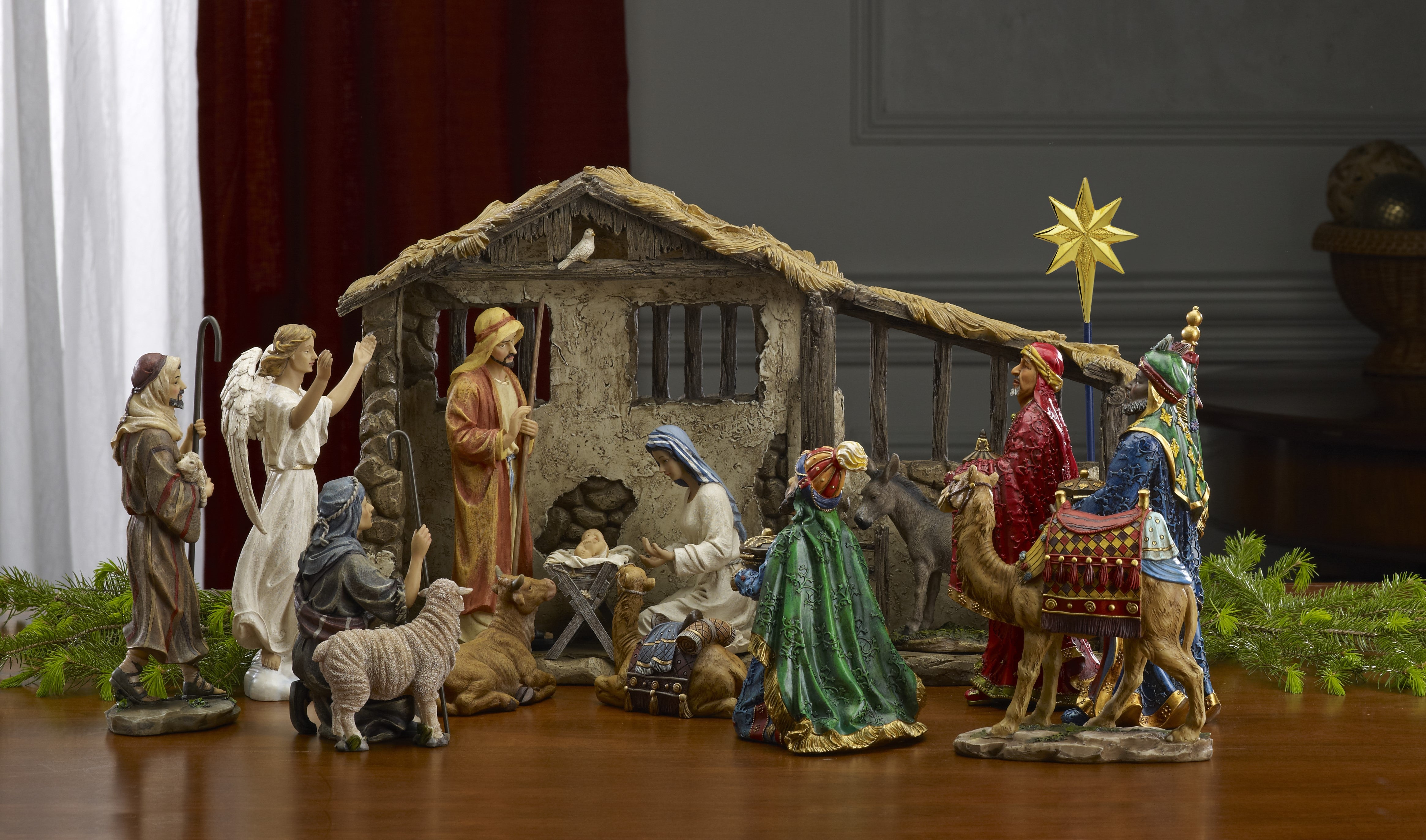 Real Life Nativity - 10 Inch Figures