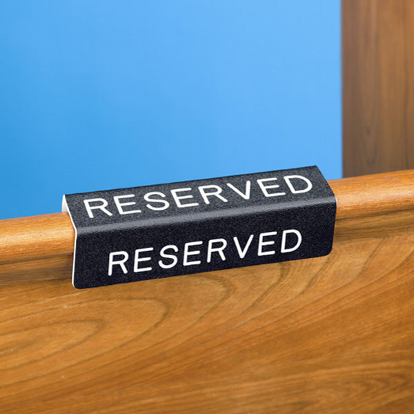 Curved Pew Reserve Sign