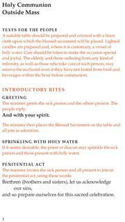 Holy Communion Outside Mass-Leaflet