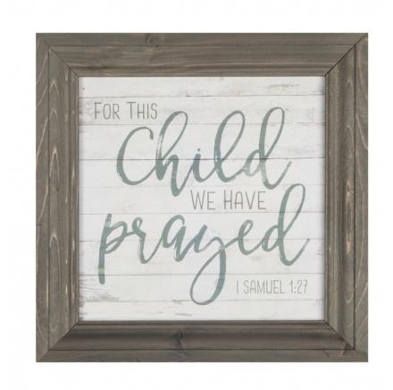 For This Child We Have Prayed Wall Art