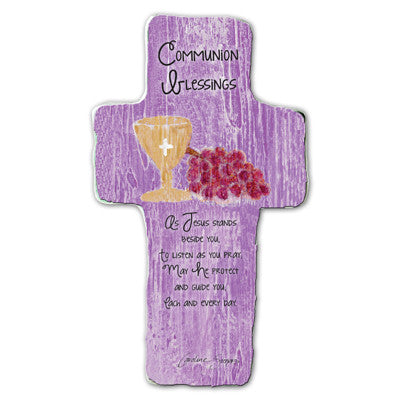 Communion Blessings Cross Plaque Tissue Wrapped & Boxed