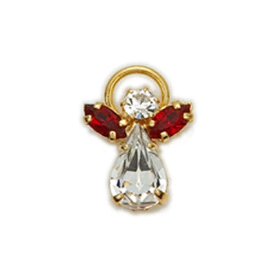 Birthstone Guardian Angel Pin January