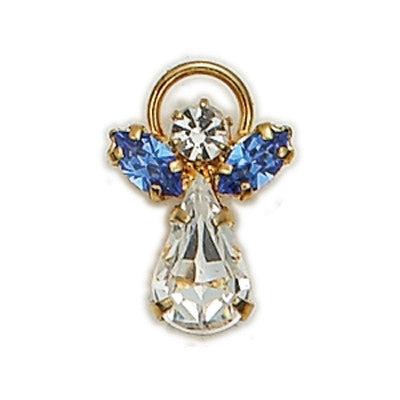 Birthstone Guardian Angel Pin September