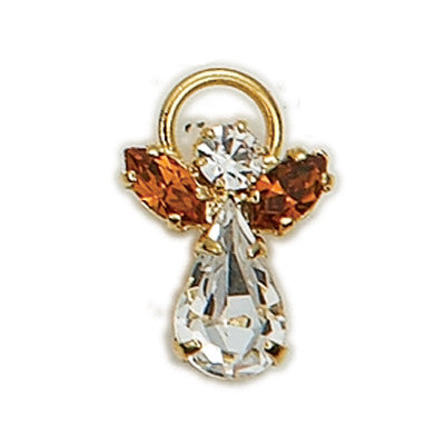 Birthstone Guardian Angel Pin November