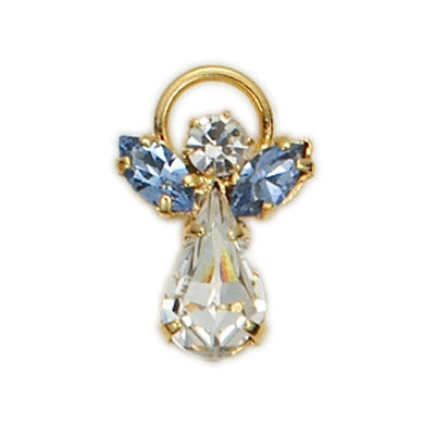 Birthstone Guardian Angel Pin December