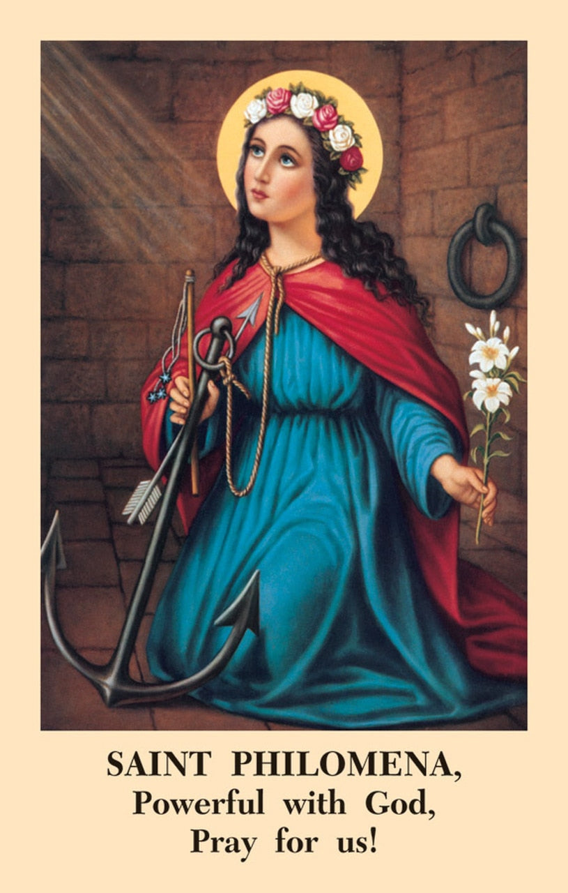 Saint Philomena Novena Prayer Card