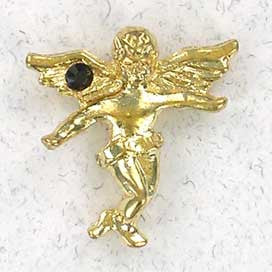 Birthstone Guardian Angel Pin
