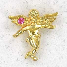 Birthstone Guardian Angel Pin
