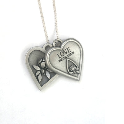 Memorial Tear 2-part Heart Token