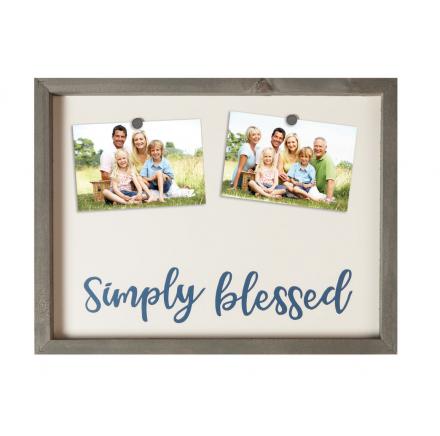 Simply Blessed Family Photo Display