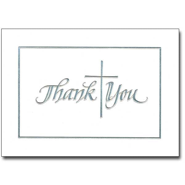 Silver Cross Thank You 12 Notes W/Envelopes