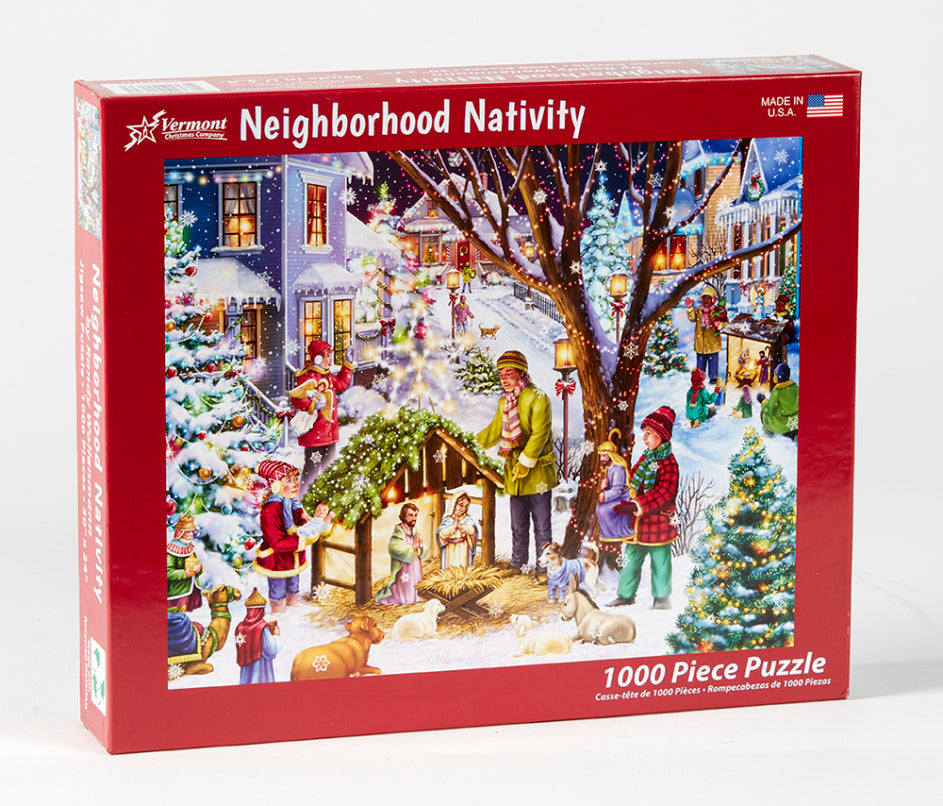 Rompecabezas navideño de la Natividad del Barrio 1000 piezas