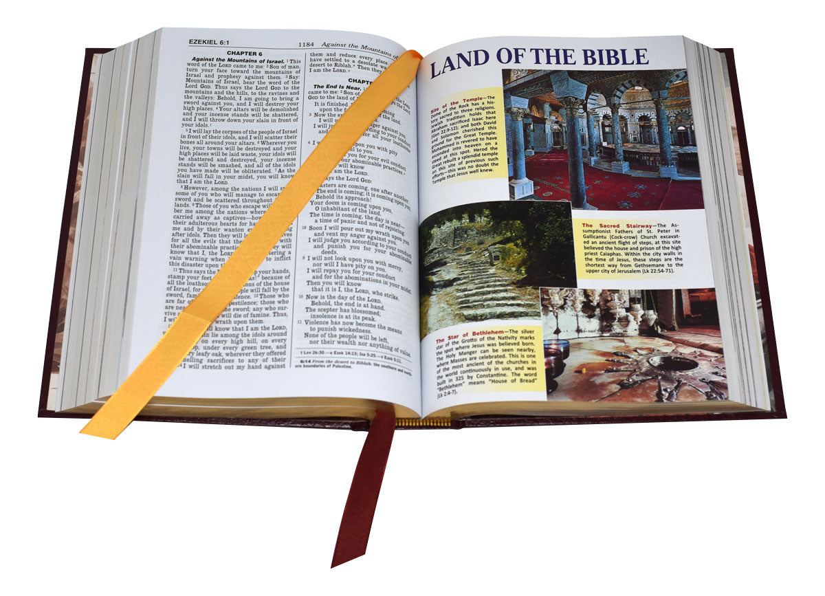 New Catholic Bible Family Edition - Burgandy