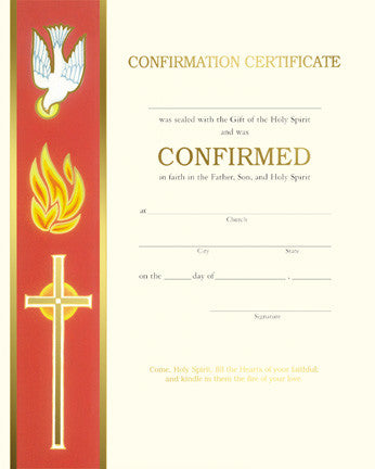 Certificado de confirmación