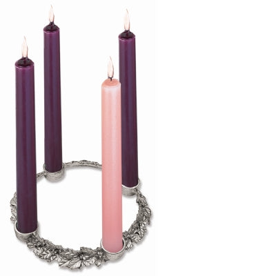 Holly & Ivy Advent Wreath with Candle Set Boxed