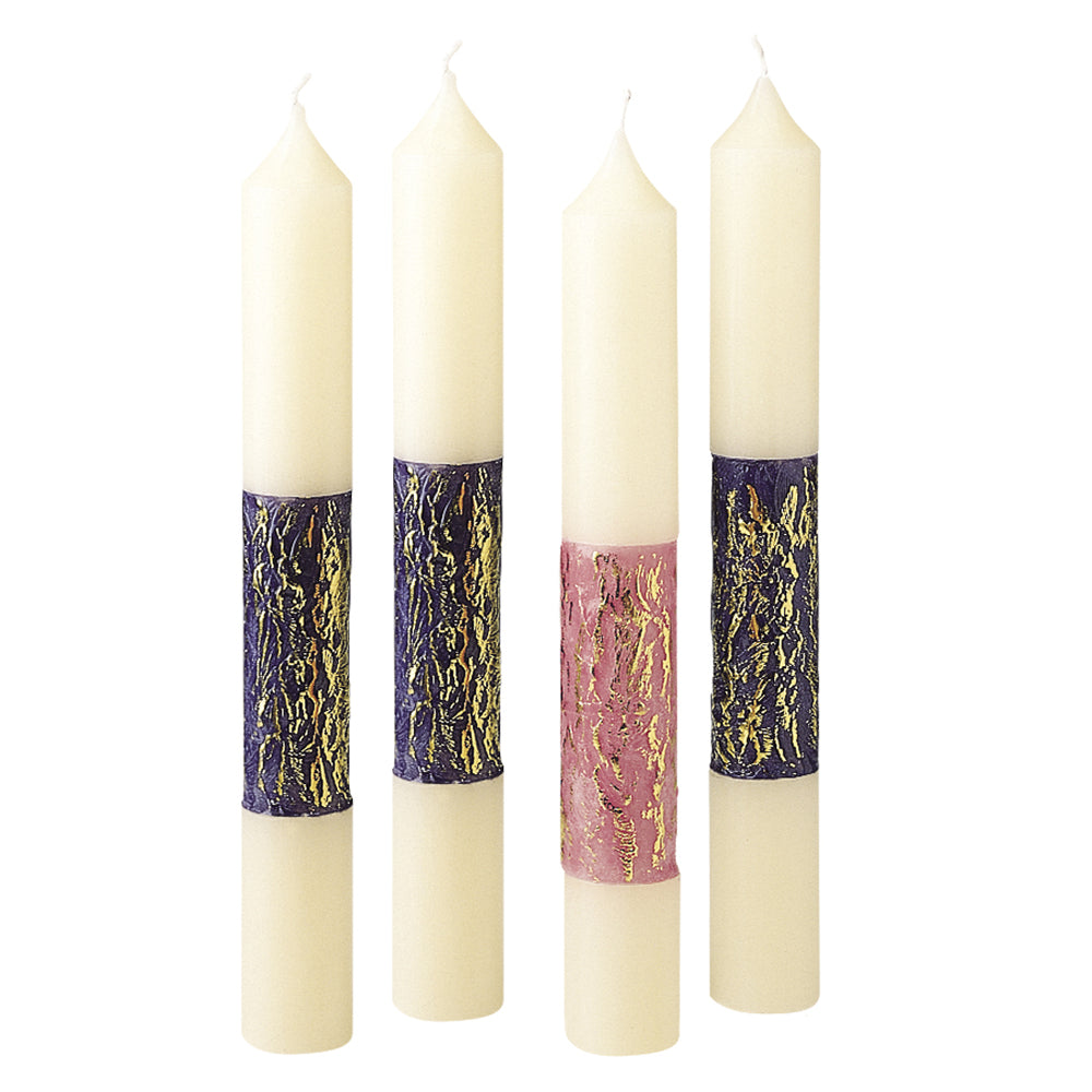 51% Beeswax Gilded Advent Sets