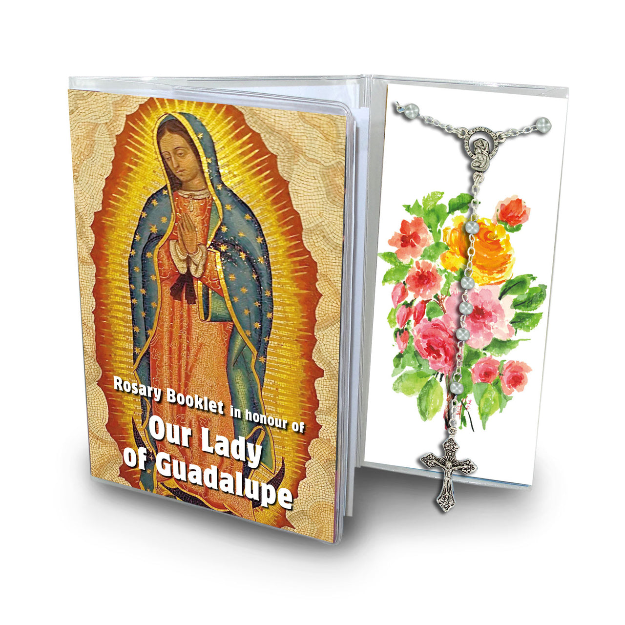 Guadalupe Rosary & Book Set