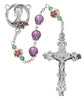 Purple and Ceramic Rosary