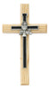 7" Oak Cross with Black  Communion Overlay