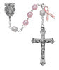 7mm Pink Pearl Cancer Rosary