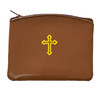 Brown Leather Rosary Case