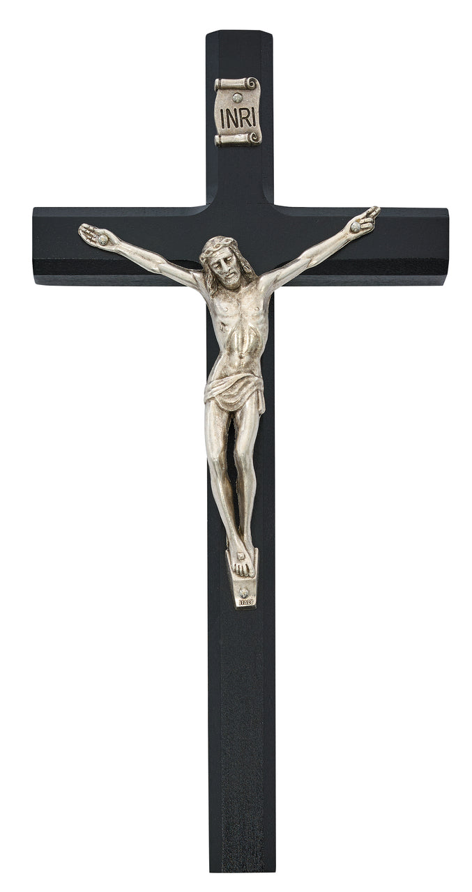 Crucifijo negro de 10"