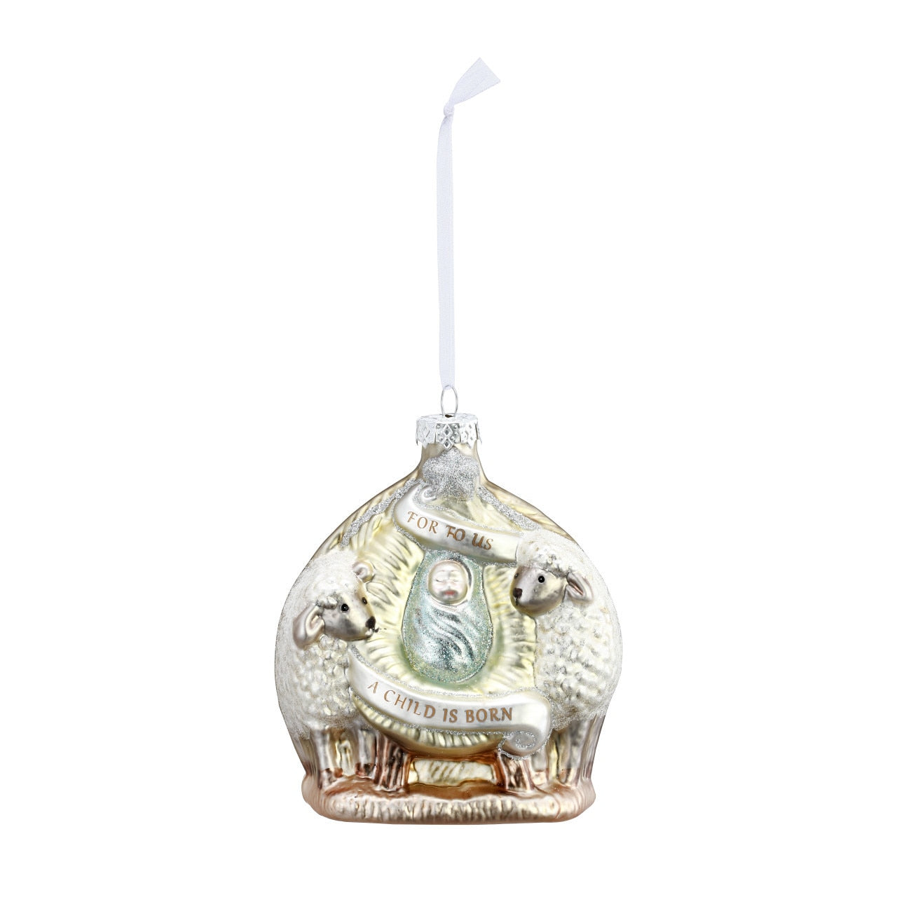 Blown Glass Child is Born Ornament