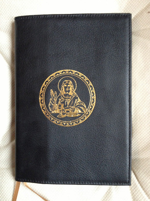 Magnificat black leather cover