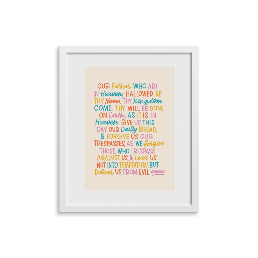 Our Father Prayer Print (Unframed)