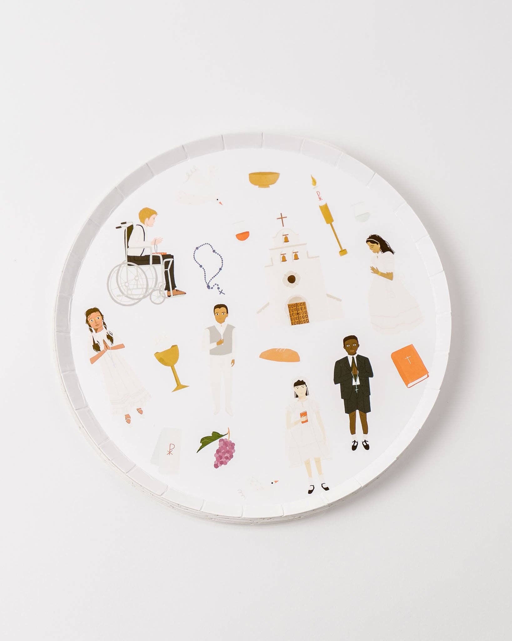 First Communion Cocktail Plates | Catholic Party Paper Goods