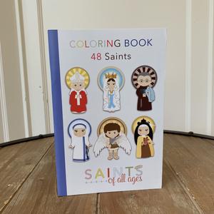 Libro para colorear de santos