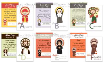 A to Z Saint Cards (26 Pack)