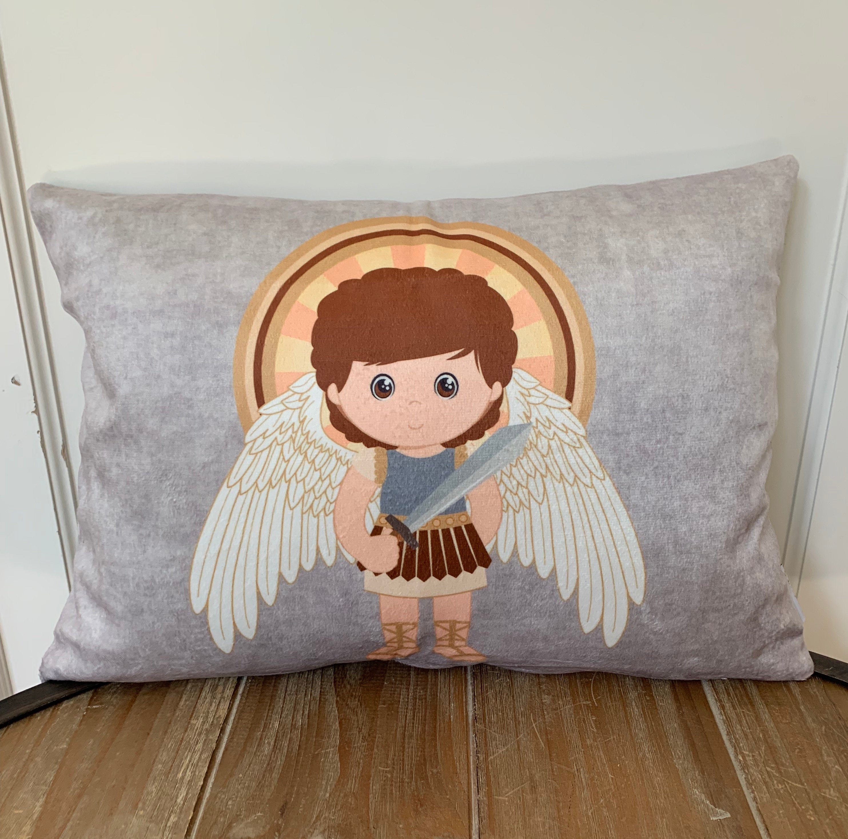 St. Michael Throw Pillow Cover