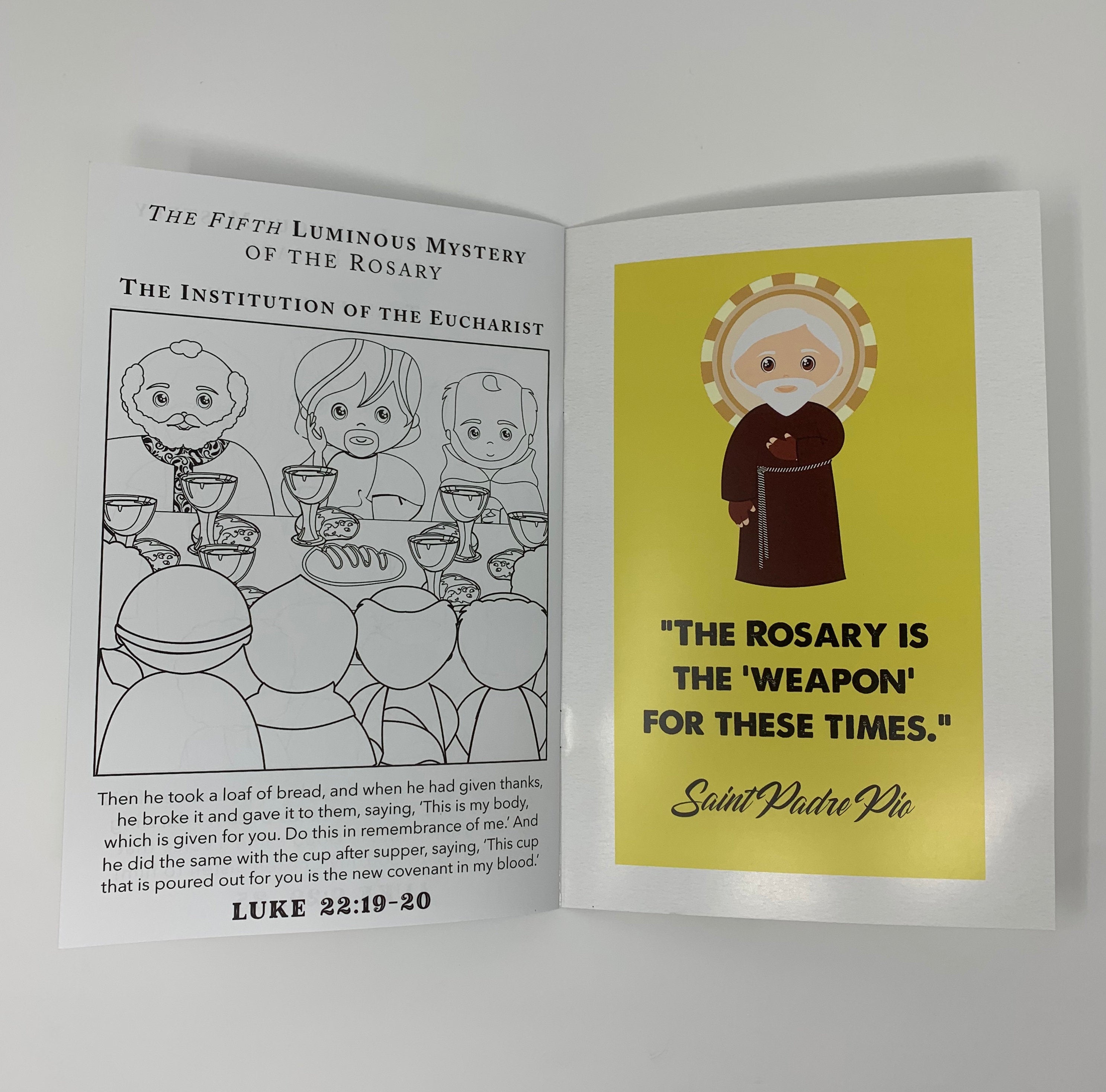 Mysteries of the Rosary Coloring Book