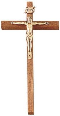 10" Wal Fin. Cross W/Trad. Corpus Religious Articles Jeweled Cross - St. Cloud Book Shop