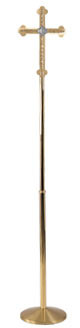 Processional Cross, budded ends