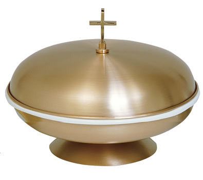 Baptismal Bowl, Bronze, with Liner and Cover