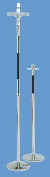Processional Crucifix with Black Delrin Shaft Insert
