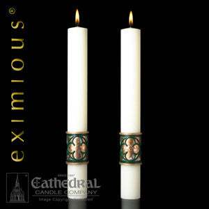 eximious Complementing Altar Candles Christus Rex