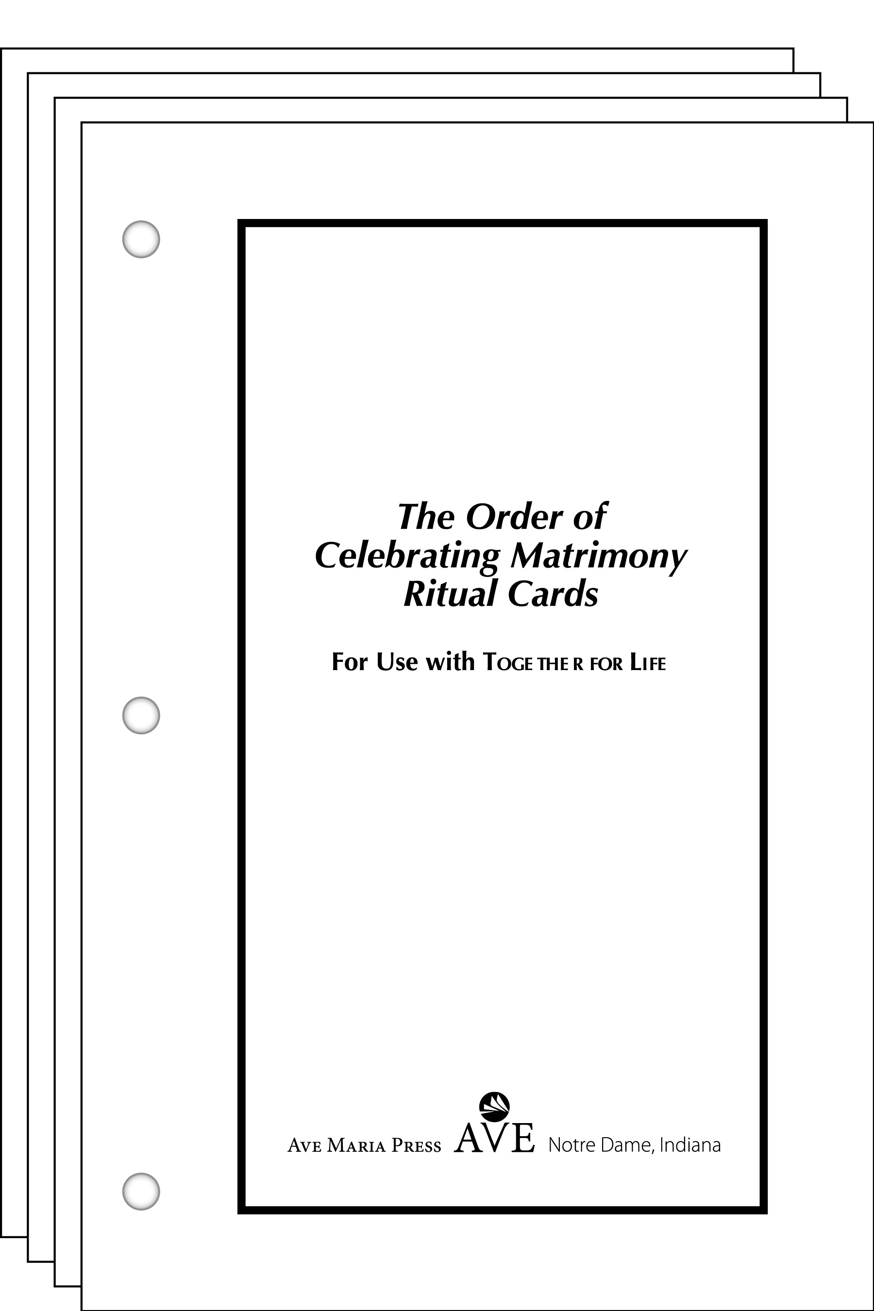 The Order of Celebrating Matrimony Cards Ritual Cards Edition
